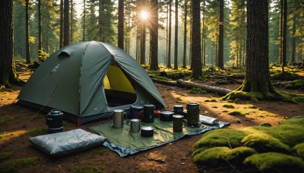 Materiel camping indispensable bivouac nature sauvage