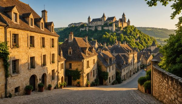 Monuments historiques architecture medievale Perigord riche